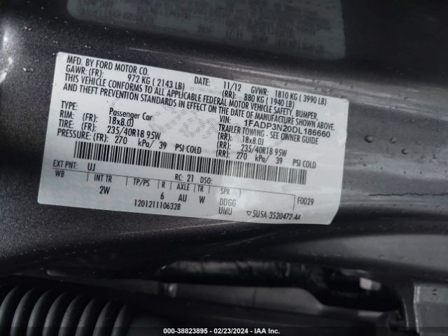 Photo 8 VIN: 1FADP3N20DL186660 - FORD FOCUS 