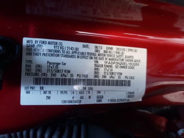 Photo 9 VIN: 1FADP3N20EL153255 - FORD FOCUS TITA 