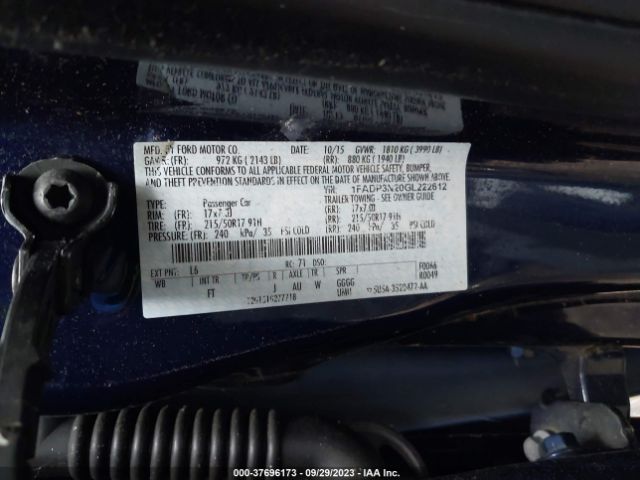 Photo 8 VIN: 1FADP3N20GL222612 - FORD FOCUS 