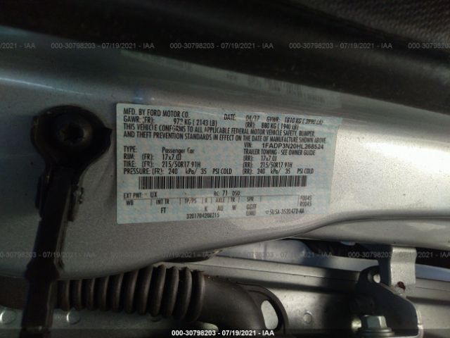 Photo 8 VIN: 1FADP3N20HL268524 - FORD FOCUS 