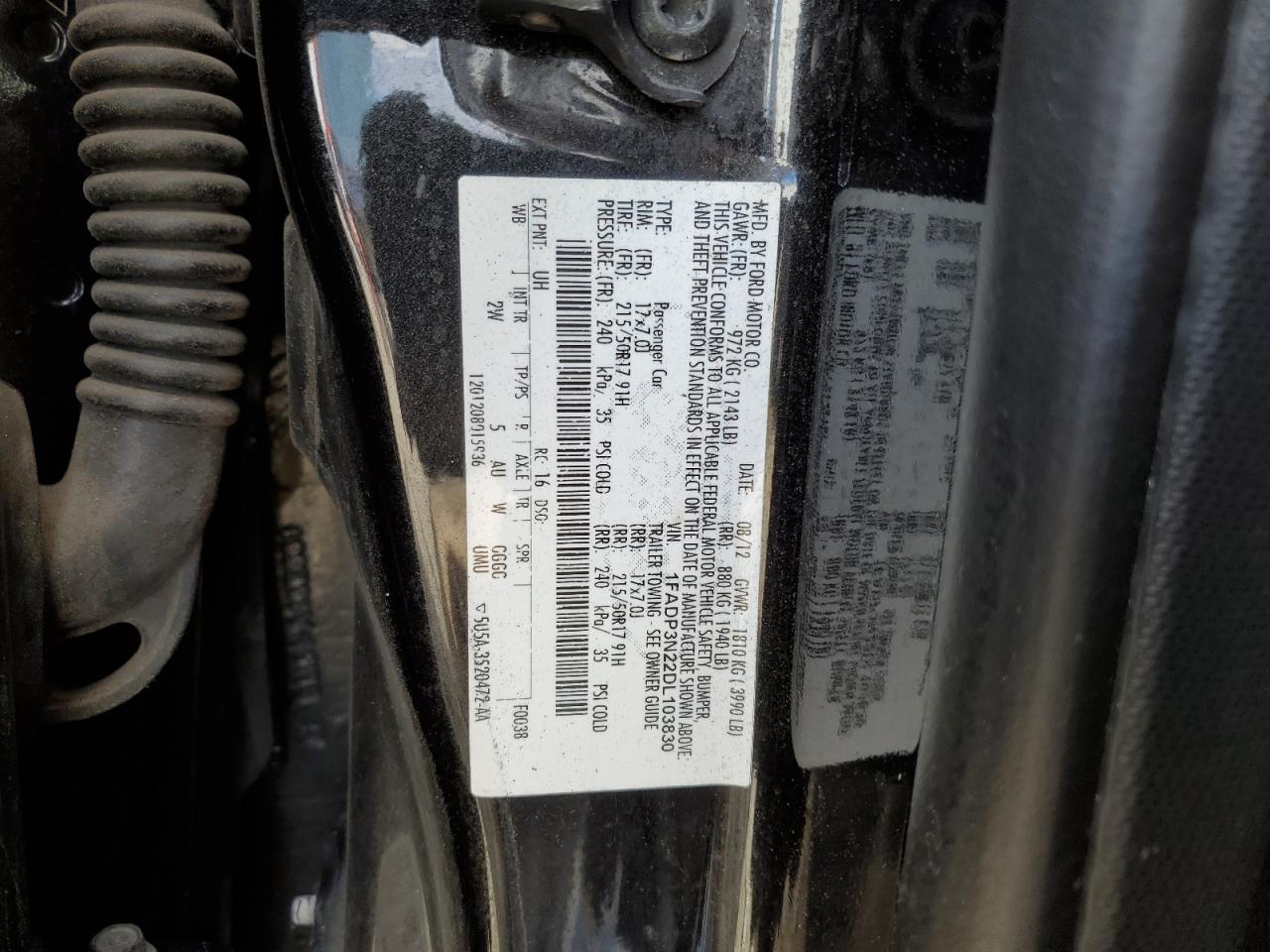 Photo 11 VIN: 1FADP3N22DL103830 - FORD FOCUS 