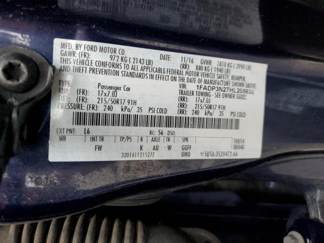 Photo 11 VIN: 1FADP3N27HL205632 - FORD FOCUS TITA 