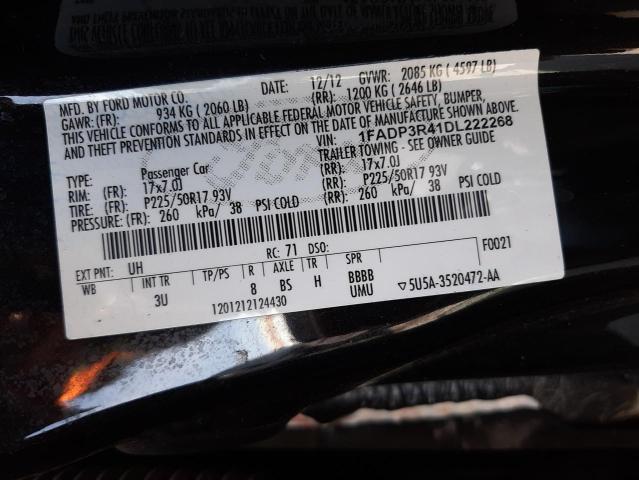 Photo 9 VIN: 1FADP3R41DL222268 - FORD FOCUS 