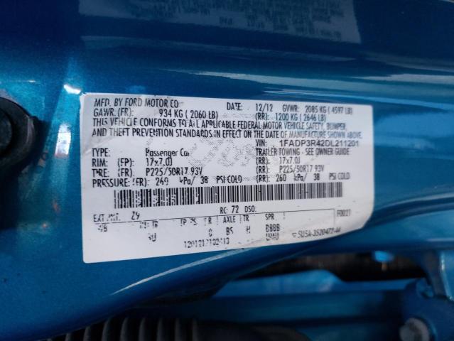 Photo 11 VIN: 1FADP3R42DL211201 - FORD FOCUS 