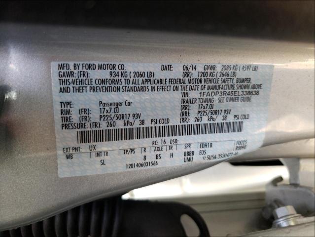 Photo 9 VIN: 1FADP3R45EL338638 - FORD FOCUS BEV 