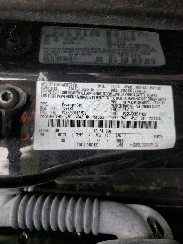 Photo 9 VIN: 1FADP3R49DL172137 - FORD FOCUS BEV 