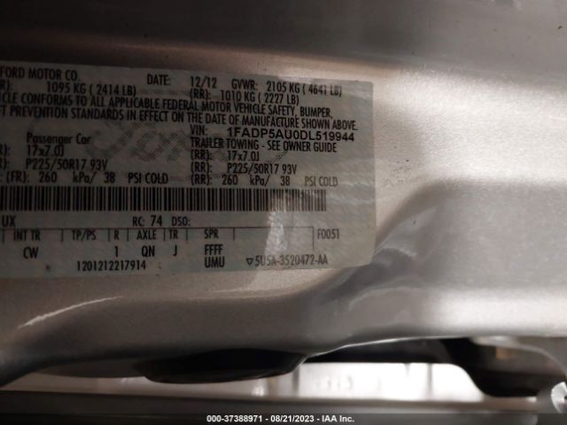 Photo 8 VIN: 1FADP5AU0DL519944 - FORD C-MAX HYBRID 