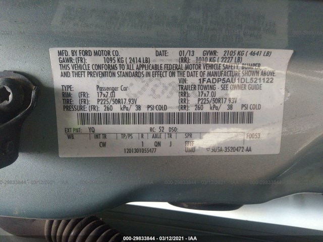 Photo 8 VIN: 1FADP5AU1DL521122 - FORD C-MAX HYBRID 