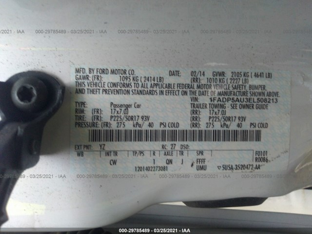 Photo 8 VIN: 1FADP5AU3EL508213 - FORD C-MAX HYBRID 