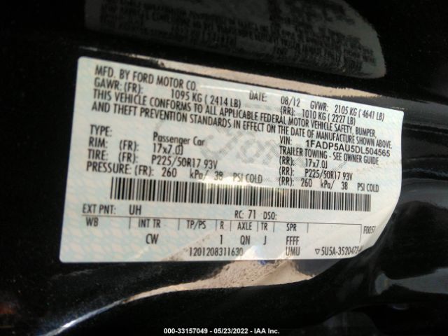 Photo 8 VIN: 1FADP5AU5DL504565 - FORD C-MAX HYBRID 