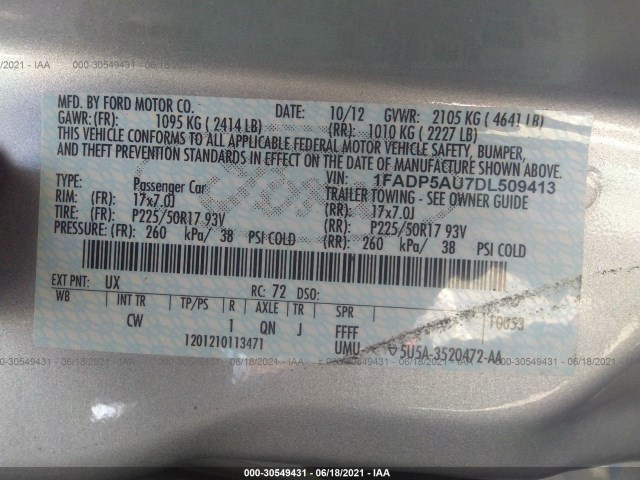 Photo 8 VIN: 1FADP5AU7DL509413 - FORD C-MAX HYBRID 