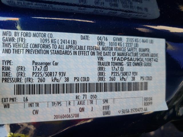 Photo 9 VIN: 1FADP5AU9GL108742 - FORD C-MAX SE 