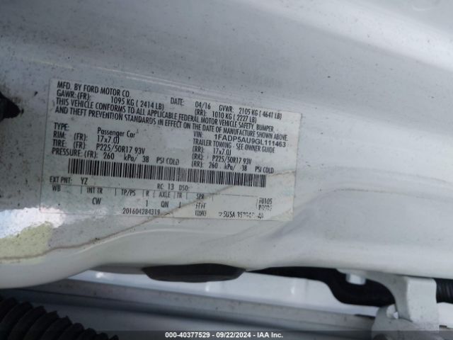 Photo 8 VIN: 1FADP5AU9GL111463 - FORD C-MAX 