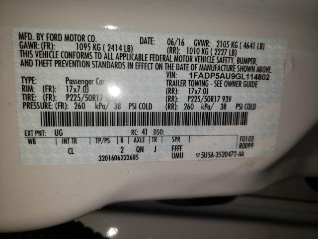 Photo 9 VIN: 1FADP5AU9GL114802 - FORD C-MAX 