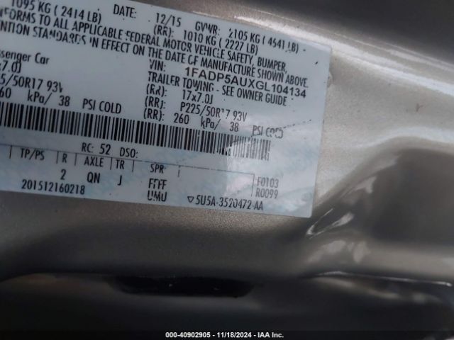 Photo 8 VIN: 1FADP5AUXGL104134 - FORD C-MAX 