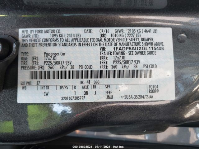 Photo 8 VIN: 1FADP5AUXGL115408 - FORD C-MAX 