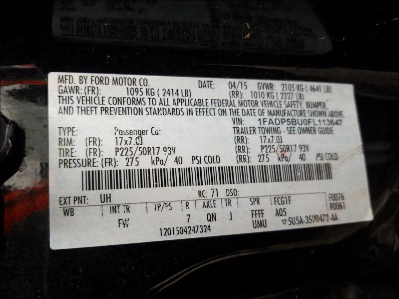 Photo 9 VIN: 1FADP5BU0FL113647 - FORD C-MAX SEL 