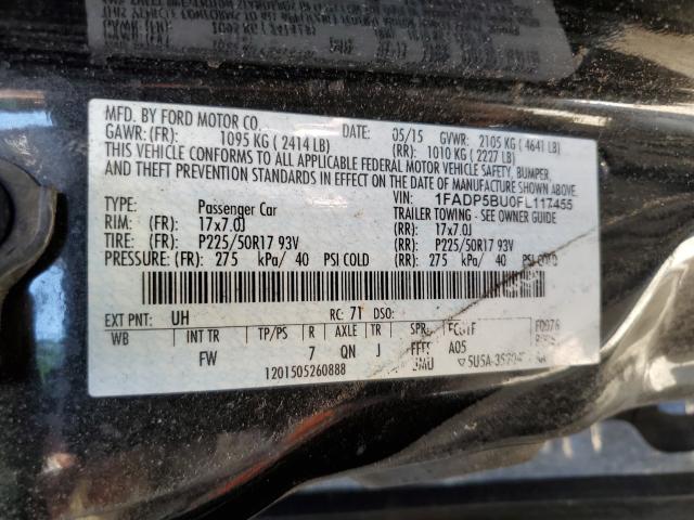 Photo 9 VIN: 1FADP5BU0FL117455 - FORD C-MAX SEL 