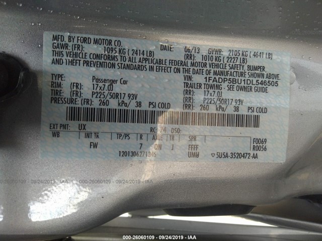 Photo 8 VIN: 1FADP5BU1DL546505 - FORD C-MAX HYBRID 