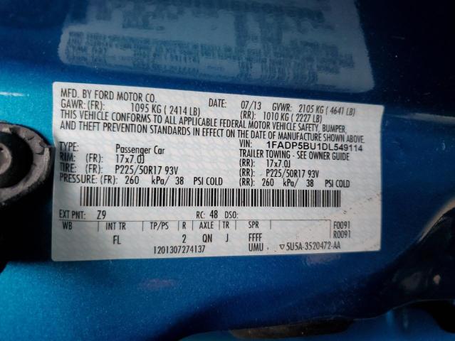 Photo 9 VIN: 1FADP5BU1DL549114 - FORD C-MAX SEL 