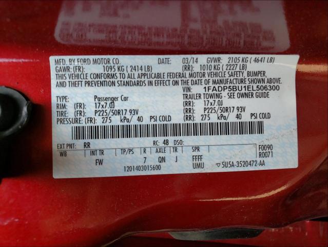 Photo 9 VIN: 1FADP5BU1EL506300 - FORD C-MAX SEL 