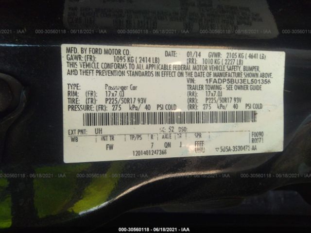 Photo 8 VIN: 1FADP5BU3EL501356 - FORD C-MAX HYBRID 