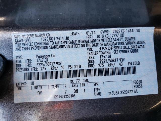 Photo 9 VIN: 1FADP5BU3EL502474 - FORD C-MAX SEL 