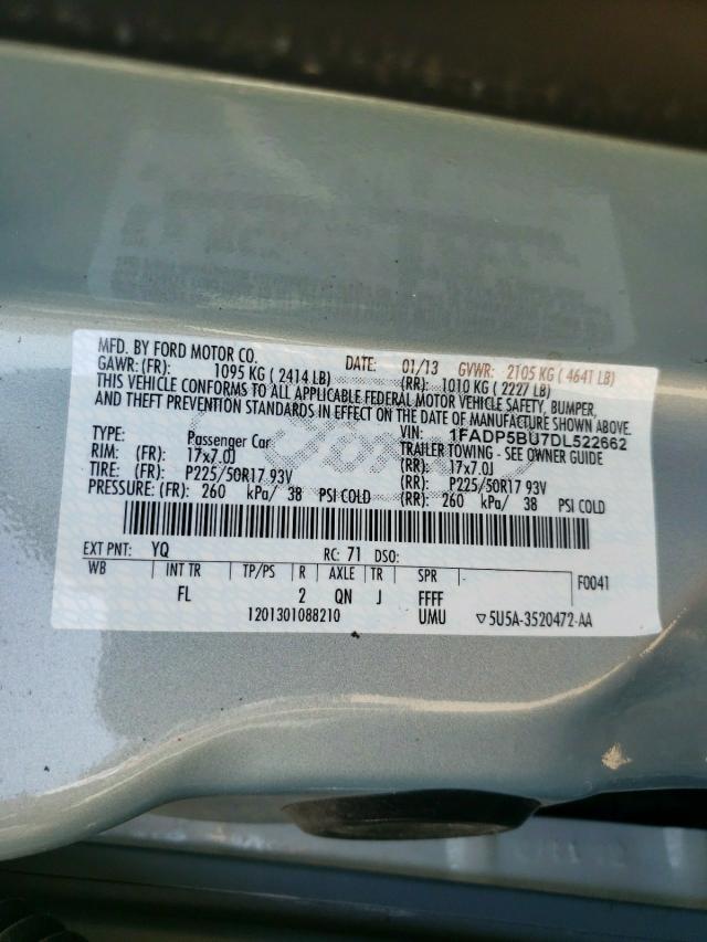 Photo 9 VIN: 1FADP5BU7DL522662 - FORD C-MAX SEL 