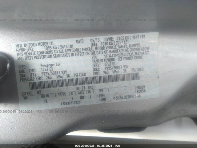 Photo 8 VIN: 1FADP5BU7DL541437 - FORD C-MAX 