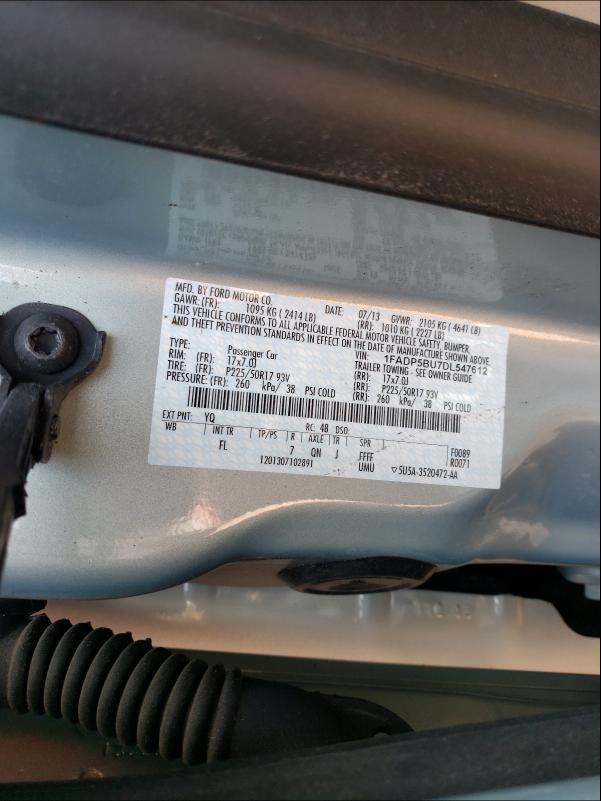 Photo 9 VIN: 1FADP5BU7DL547612 - FORD C-MAX SEL 