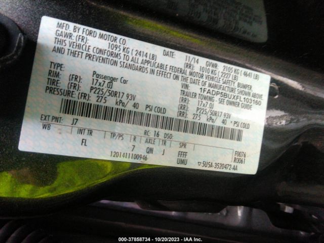 Photo 8 VIN: 1FADP5BUXFL103160 - FORD C-MAX HYBRID 