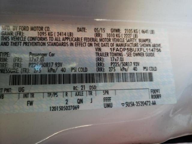 Photo 9 VIN: 1FADP5BUXFL114756 - FORD C-MAX SEL 