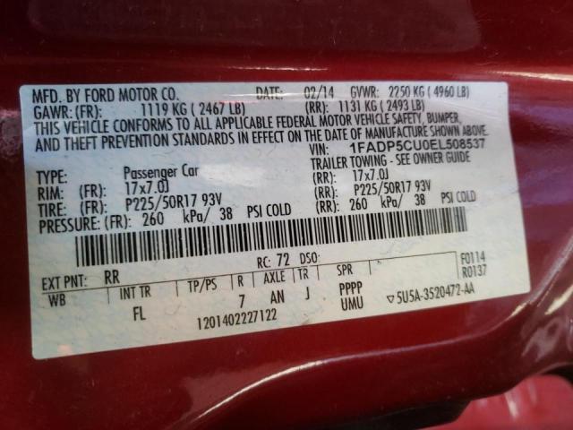 Photo 9 VIN: 1FADP5CU0EL508537 - FORD C-MAX PREM 