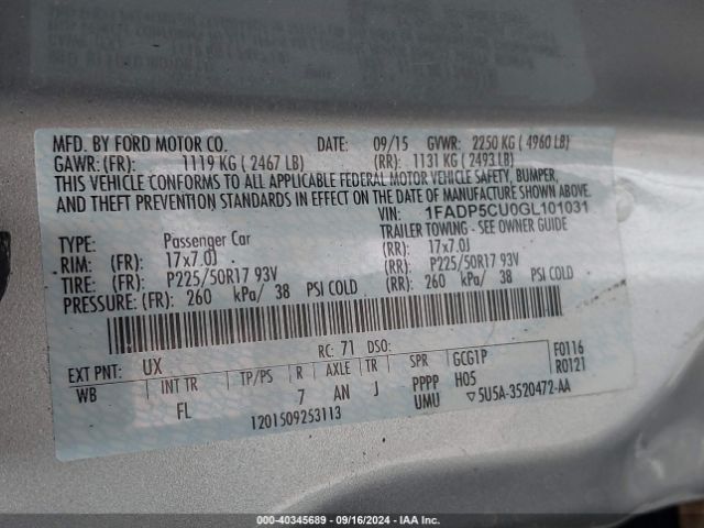 Photo 8 VIN: 1FADP5CU0GL101031 - FORD C-MAX 