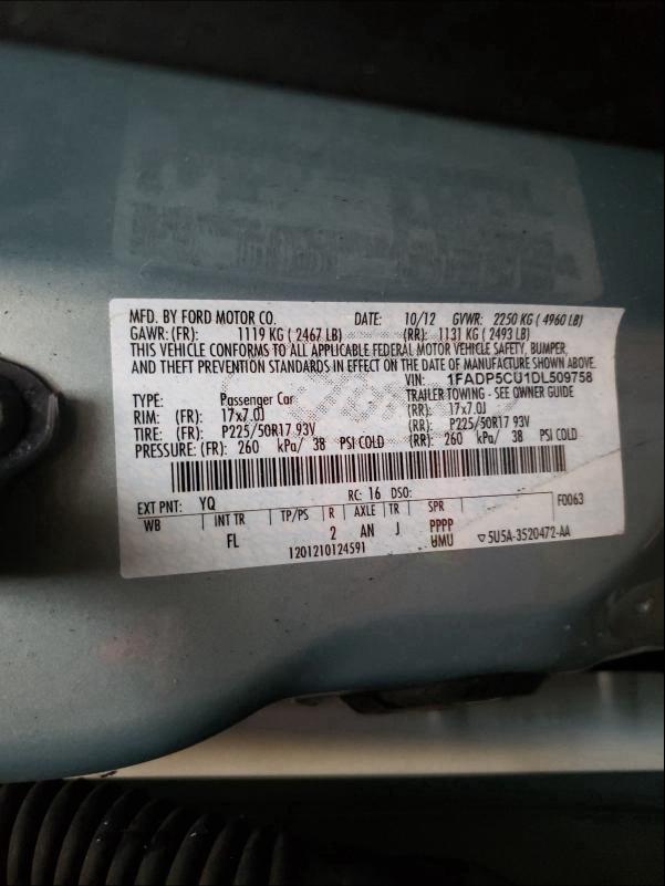 Photo 9 VIN: 1FADP5CU1DL509758 - FORD C-MAX 