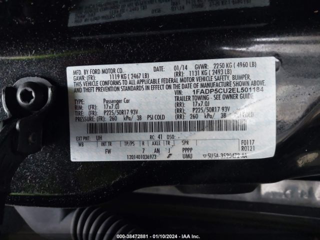 Photo 8 VIN: 1FADP5CU2EL501184 - FORD C-MAX ENERGI 