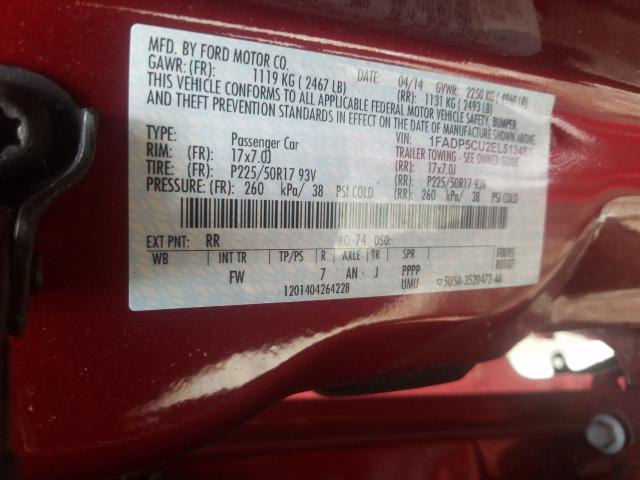 Photo 9 VIN: 1FADP5CU2EL513481 - FORD C-MAX PREM 