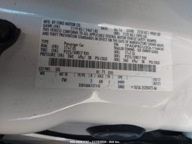 Photo 8 VIN: 1FADP5CU2GL114430 - FORD C-MAX 