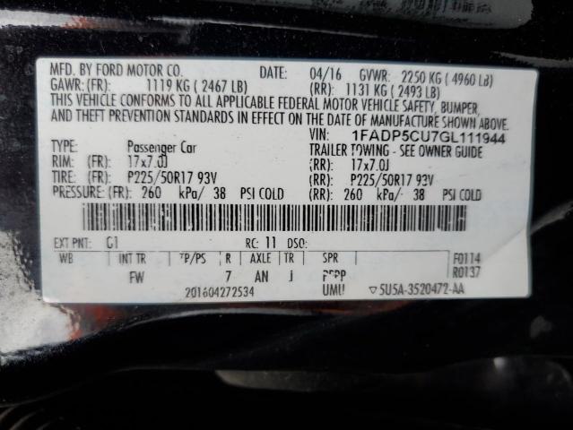 Photo 13 VIN: 1FADP5CU7GL111944 - FORD C-MAX PREM 