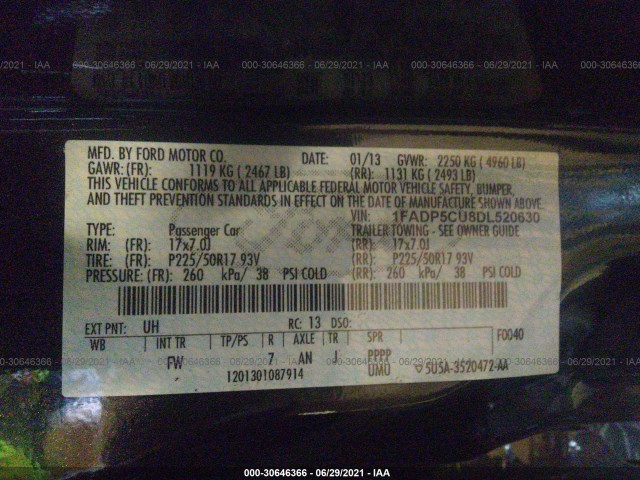 Photo 8 VIN: 1FADP5CU8DL520630 - FORD C-MAX ENERGI 