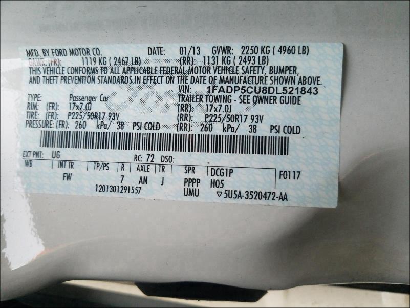 Photo 9 VIN: 1FADP5CU8DL521843 - FORD C-MAX PREM 