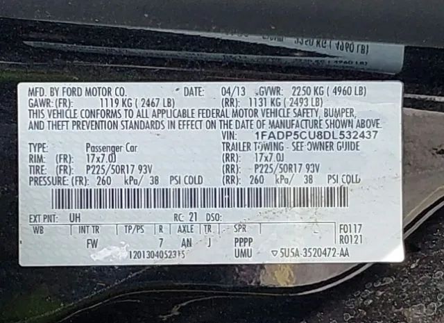 Photo 8 VIN: 1FADP5CU8DL532437 - FORD C-MAX 