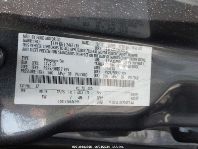 Photo 8 VIN: 1FADP5CU8FL101681 - FORD C-MAX 