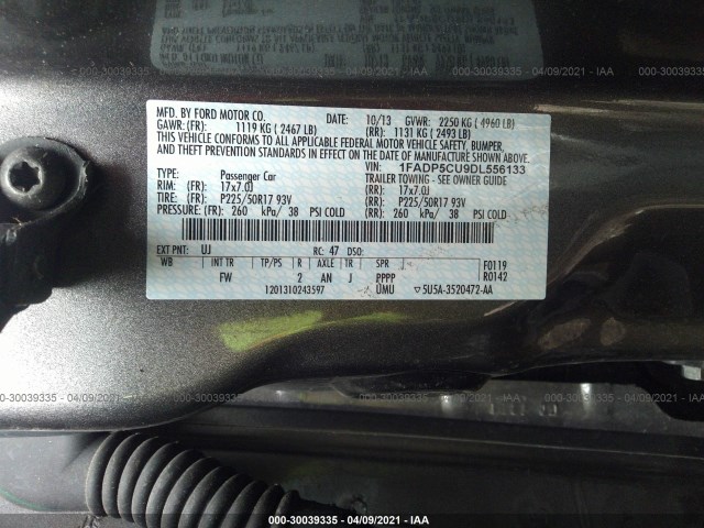 Photo 8 VIN: 1FADP5CU9DL556133 - FORD C-MAX ENERGI 