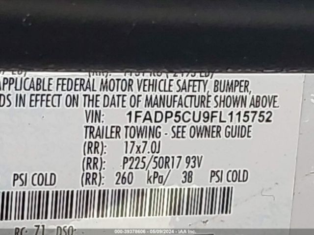 Photo 8 VIN: 1FADP5CU9FL115752 - FORD C-MAX 