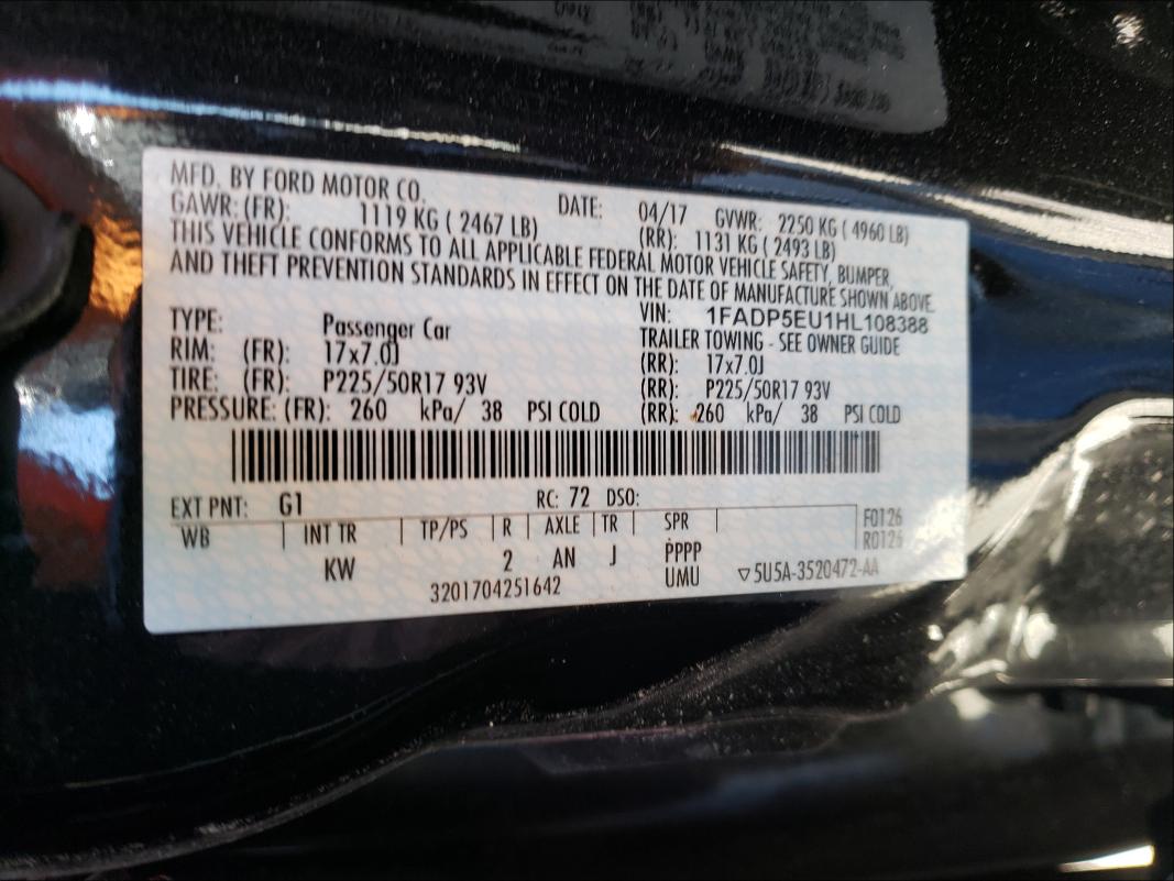 Photo 9 VIN: 1FADP5EU1HL108388 - FORD C-MAX SE 