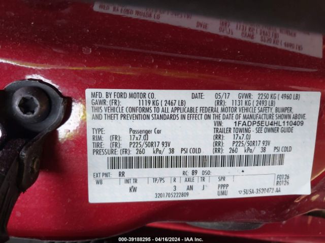 Photo 8 VIN: 1FADP5EU4HL110409 - FORD C-MAX 