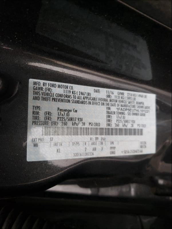 Photo 9 VIN: 1FADP5EU7HL101221 - FORD C-MAX 