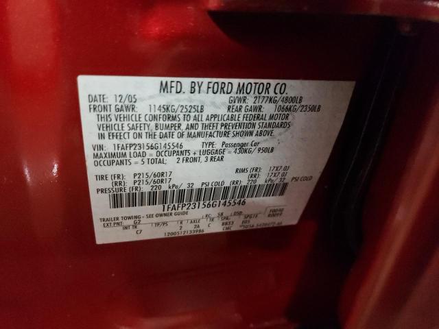 Photo 11 VIN: 1FAFP23156G145546 - FORD 500 