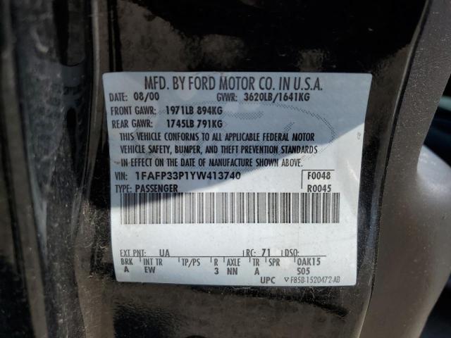 Photo 11 VIN: 1FAFP33P1YW413740 - FORD FOCUS LX 